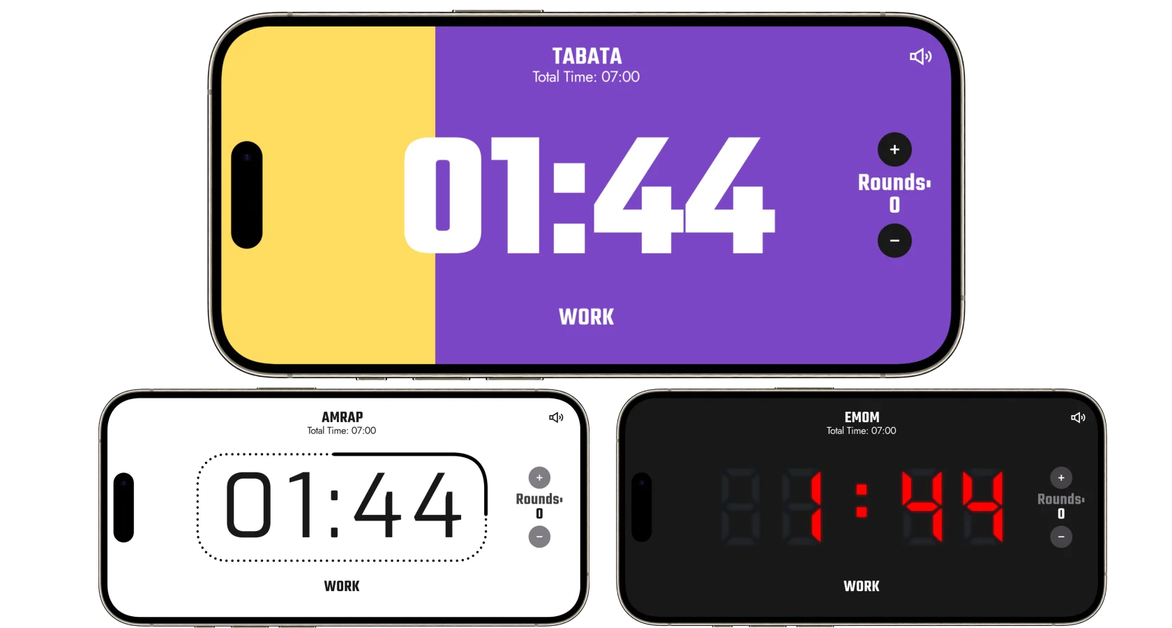 Interval training timers